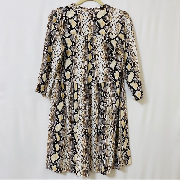 Anthropologie Maeve Juno Snake Print Dress - Picture 4 of 16